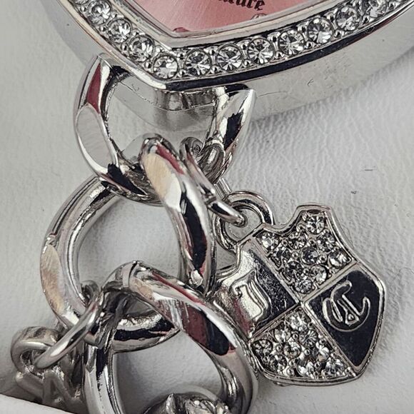 💖 NWT Juicy Couture Rhinestone Charm Wrist Watch CHOOSE #7244 💖 - Picture 2 of 6